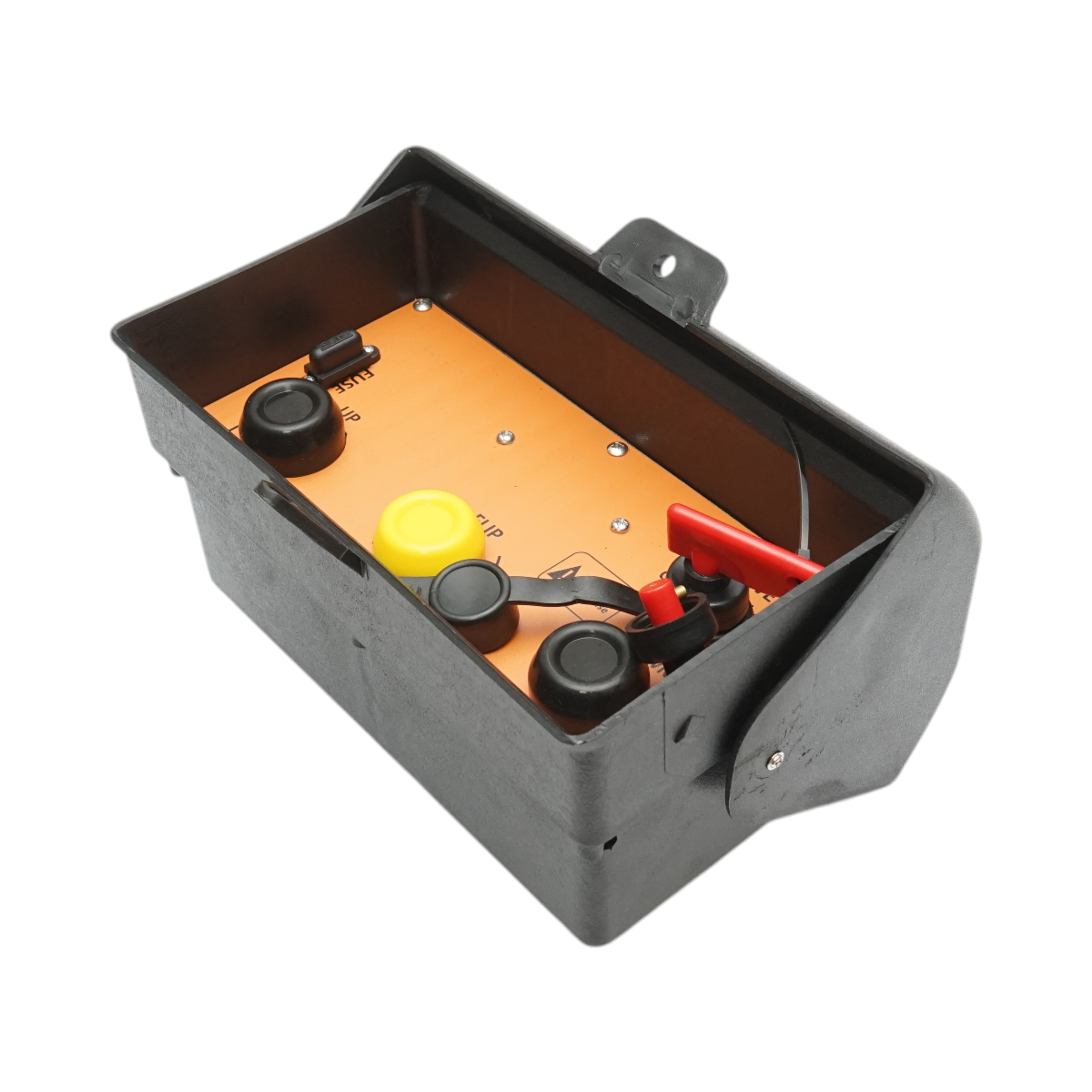 Cutie de comanda cu 3 butoane, intrerupator principal si siguranta fuzibila Breckner Germany - imagine 2