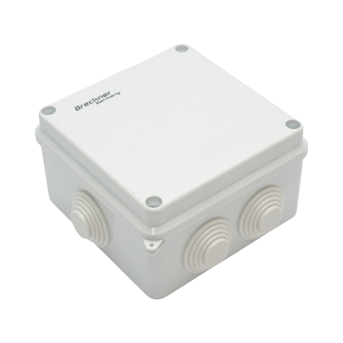 Doza derivatie patrata aparenta 7 intrari 100x100x70mm IP65 Breckner Germany