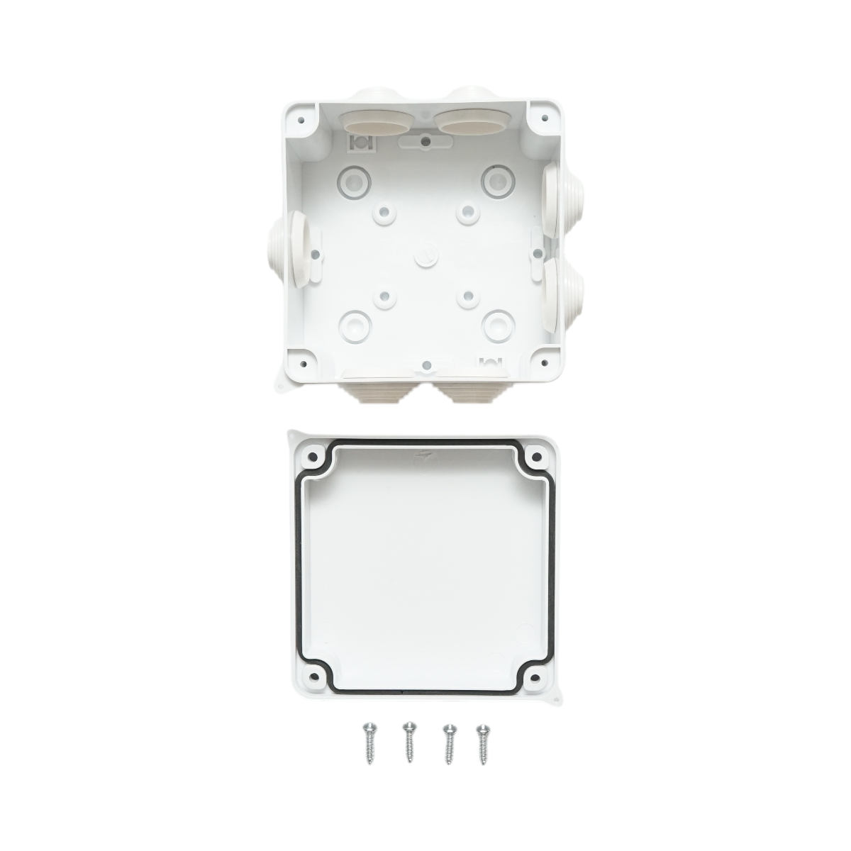 Doza derivatie patrata aparenta 7 intrari 100x100x70mm IP65 Breckner Germany - imagine 5