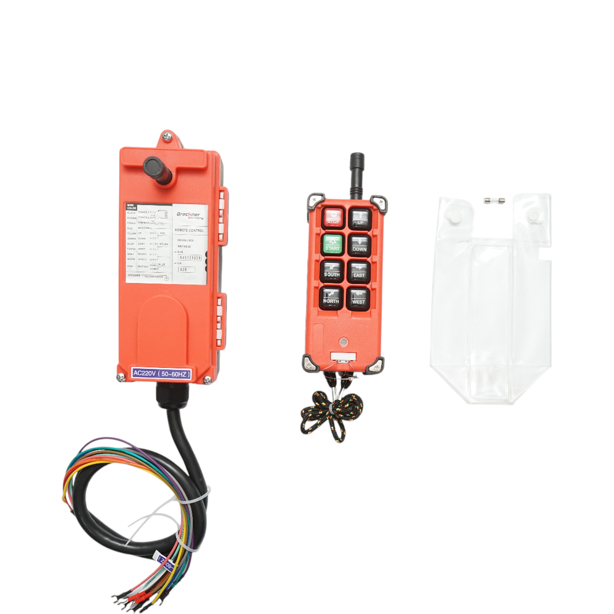 Telecomanda industriala wireless AC 220V cu 6 comenzi IP65 Breckner Germany