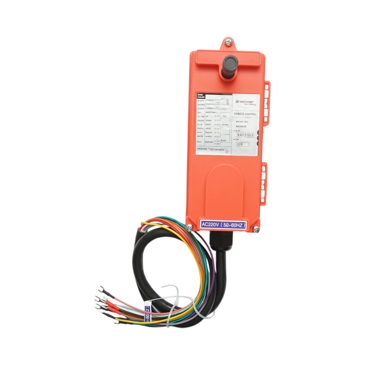 Telecomanda industriala wireless AC 220V cu 6 comenzi IP65 Breckner Germany - imagine 6