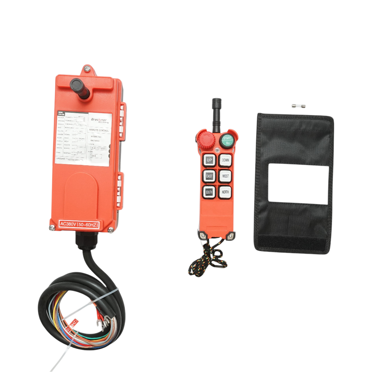 Telecomanda industriala wireless AC 380V cu 6 comenzi IP65 Breckner Germany