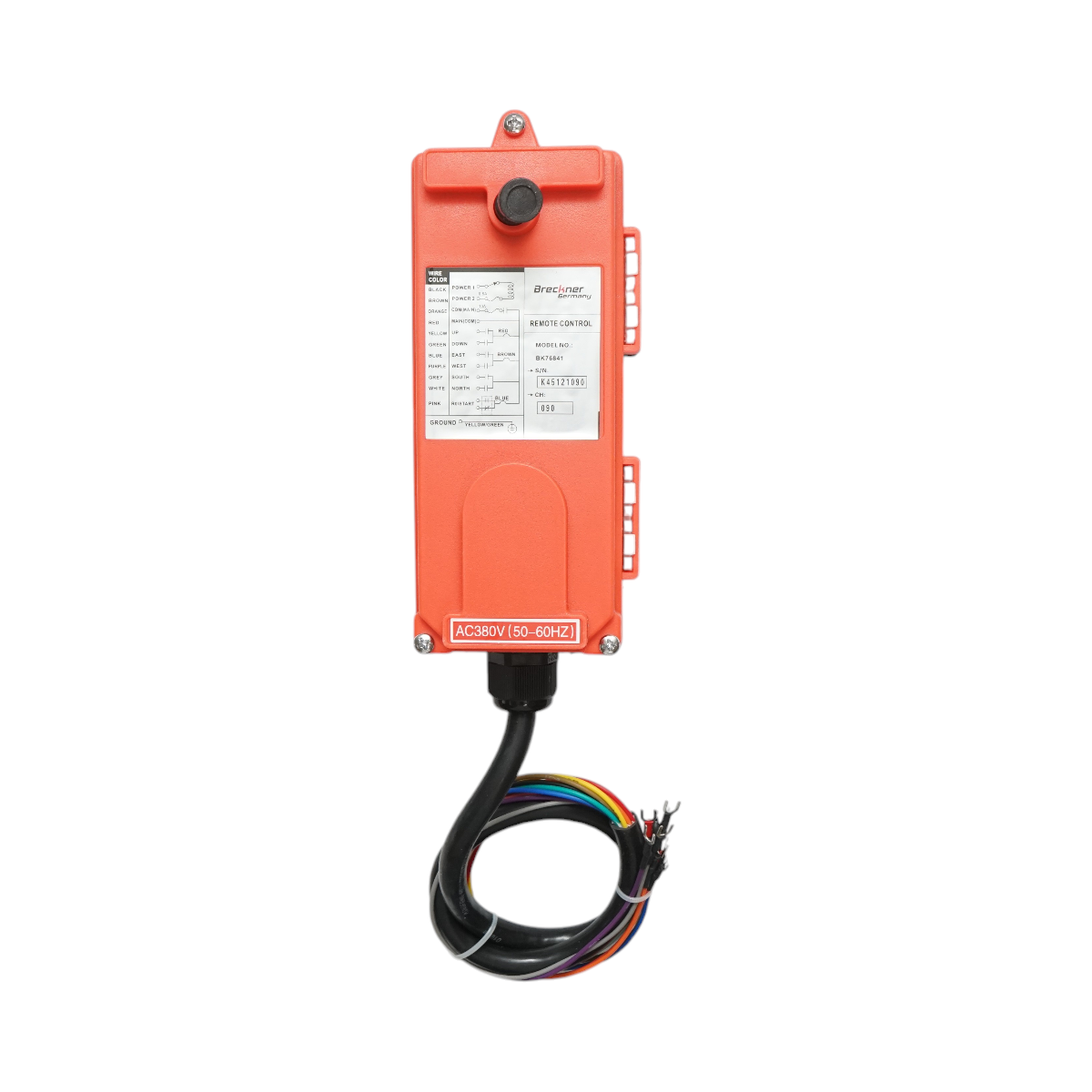 Telecomanda industriala wireless AC 380V cu 6 comenzi IP65 Breckner Germany - imagine 6