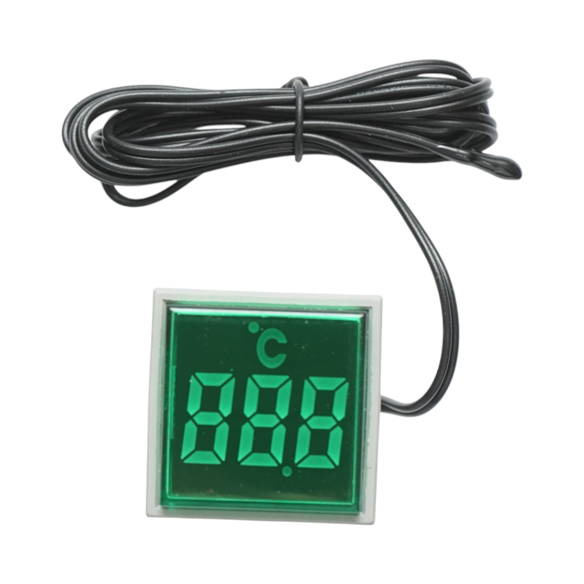 Indicator digital temperatura cu sonda LED verde 220V/380V AC Ø 22mm Breckner Germany - imagine 3