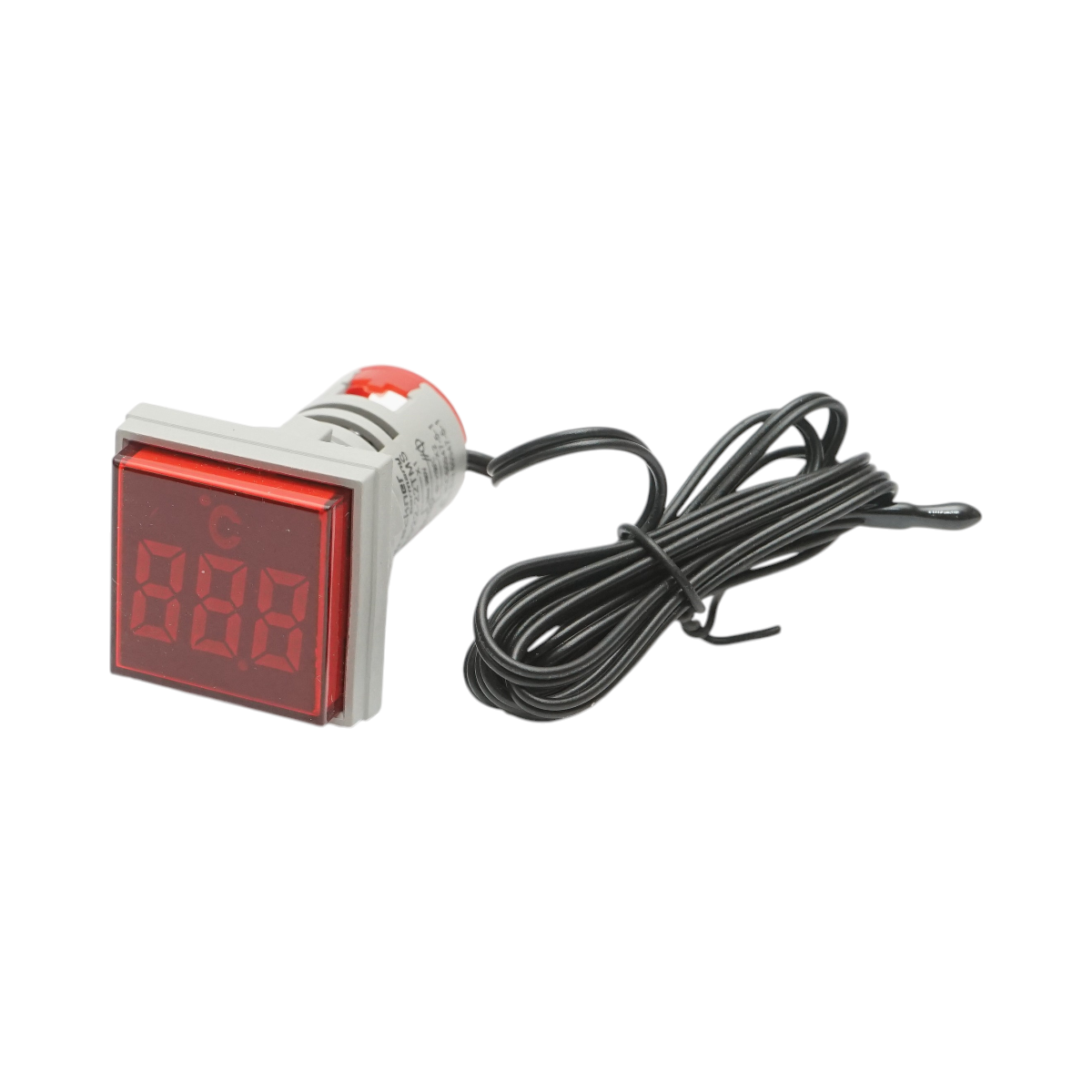 Indicator digital temperatura cu sonda LED rosu 220V/380V AC Ø 22mm Breckner Germany