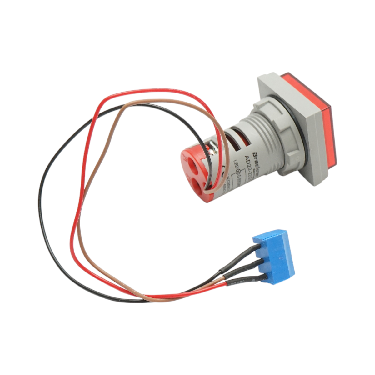 Indicator digital contor LED rosu 0-999999, 220V/380V AC Ø 22mm Breckner Germany - imagine 4