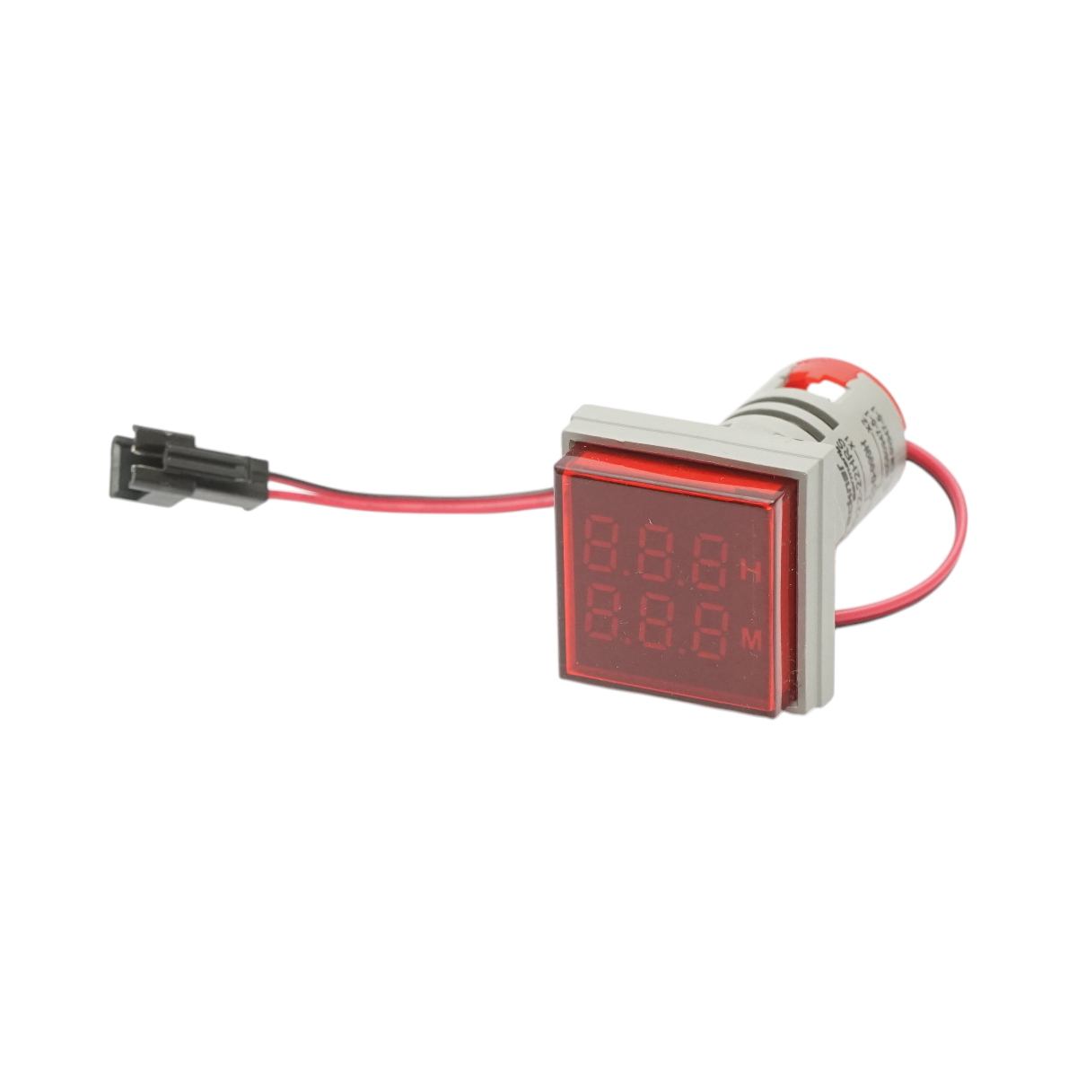 Indicator digital ore functionare LED rosu 0-999H,  220V/380V AC Ø 22mm Breckner Germany
