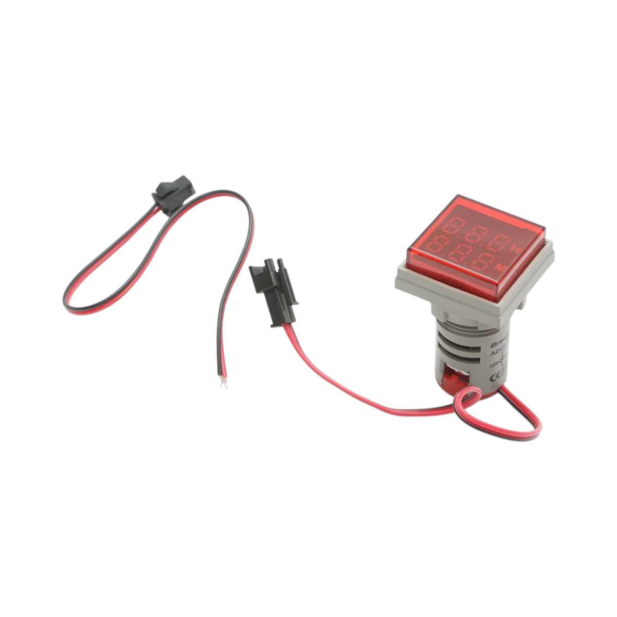 Indicator digital ore functionare LED rosu 0-999H,  220V/380V AC Ø 22mm Breckner Germany - imagine 2