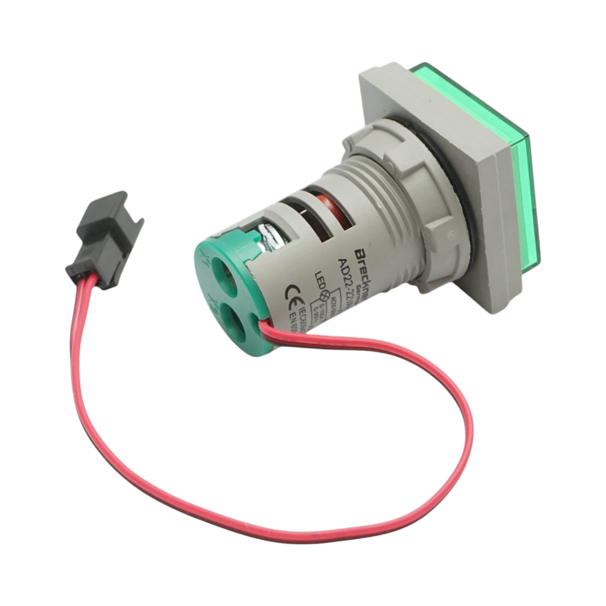 Indicator digital frecventa, ampermetru, voltmetru LED verde 0-99Hz/0-100A/50-500V AC Ø 22mm Breckner Germany - imagine 4
