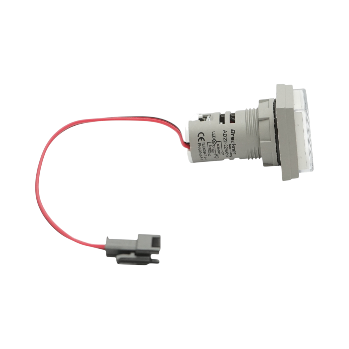 Indicator digital frecventa, ampermetru, voltmetru LED alb 0-99Hz/0-100A/50-500V AC Ø 22mm Breckner Germany - imagine 4