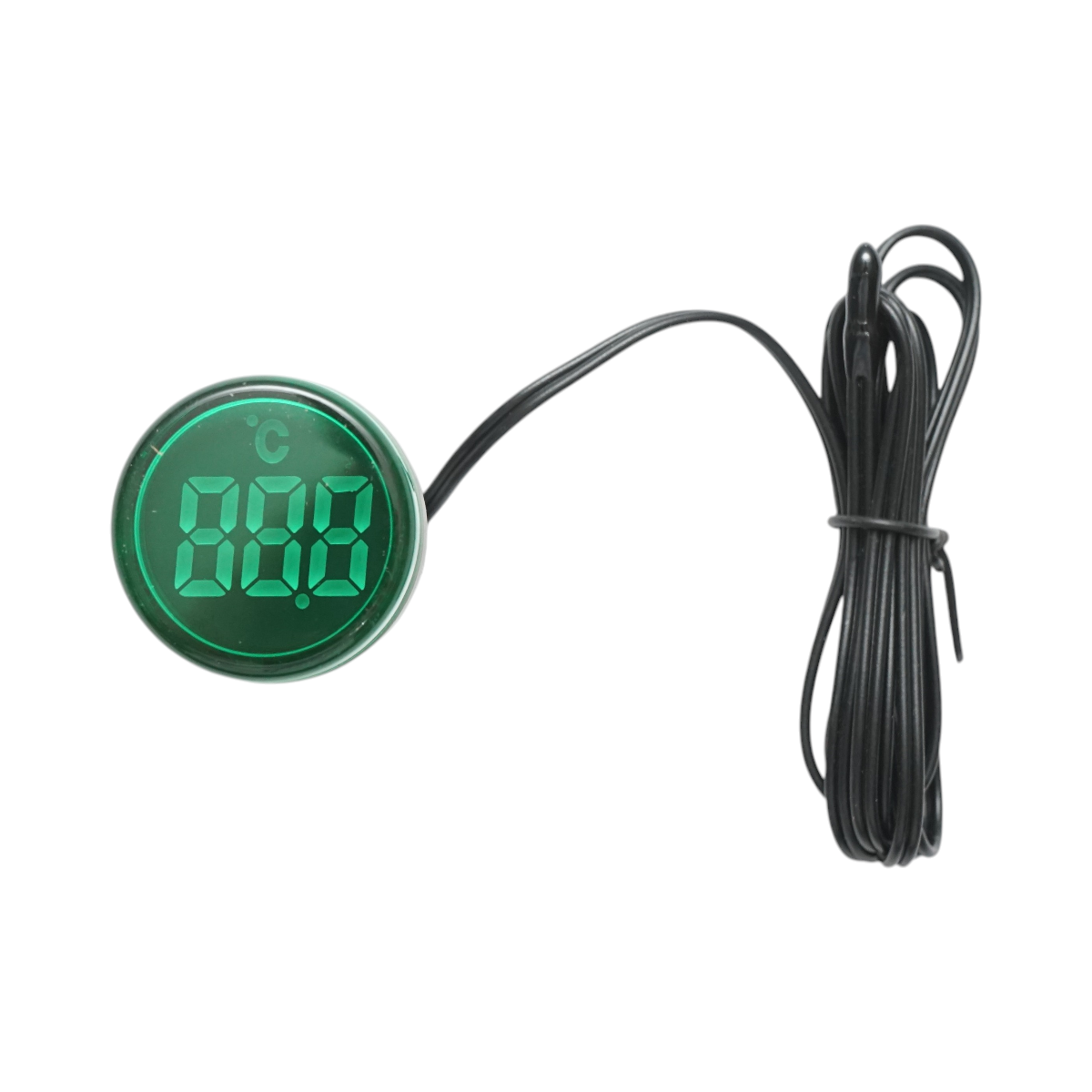 Indicator digital temperatura cu sonda LED verde  220V/380V AC Ø 22mm Breckner Germany - imagine 2