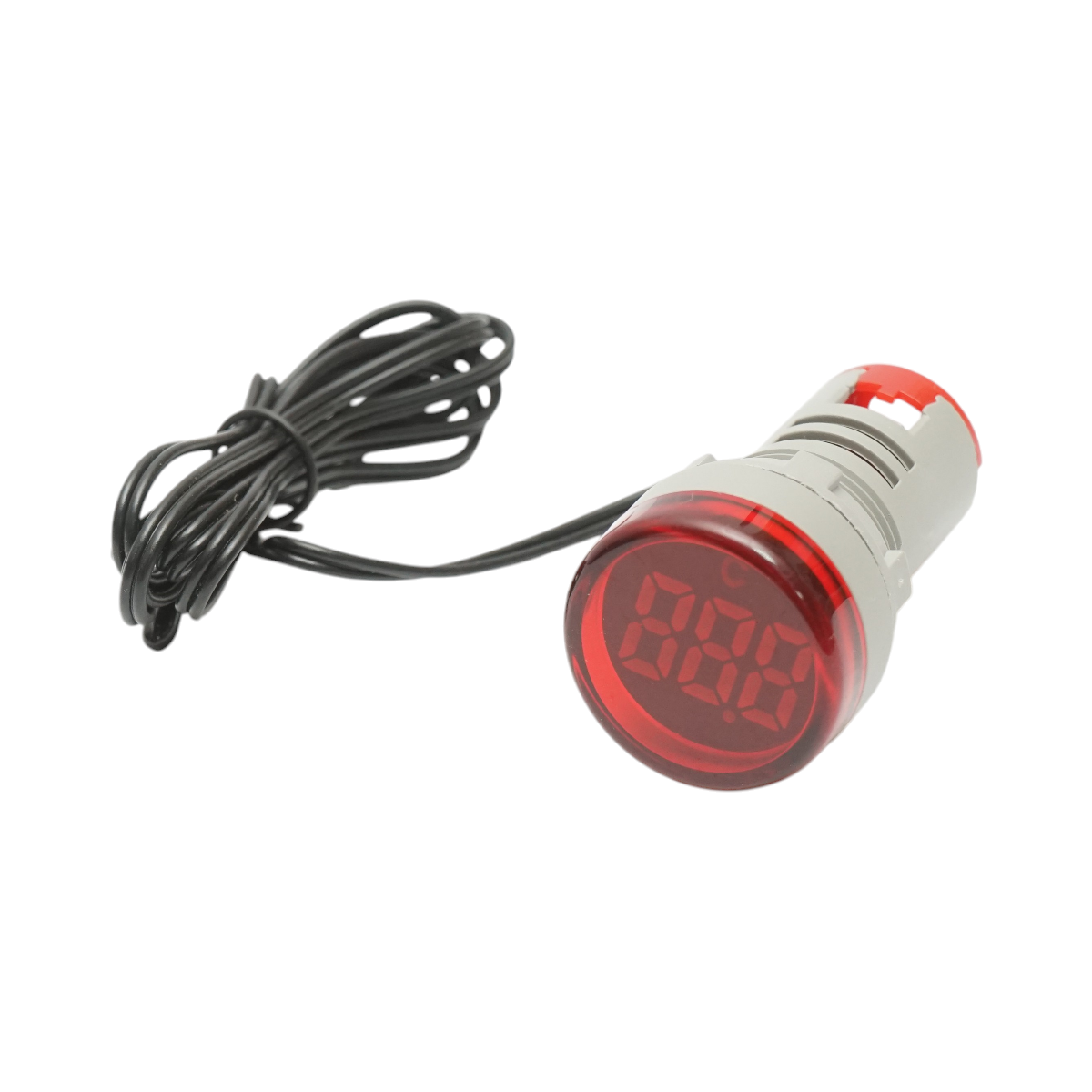 Indicator digital temperatura cu sonda LED rosu 220V/380V AC Ø 22mm Breckner Germany