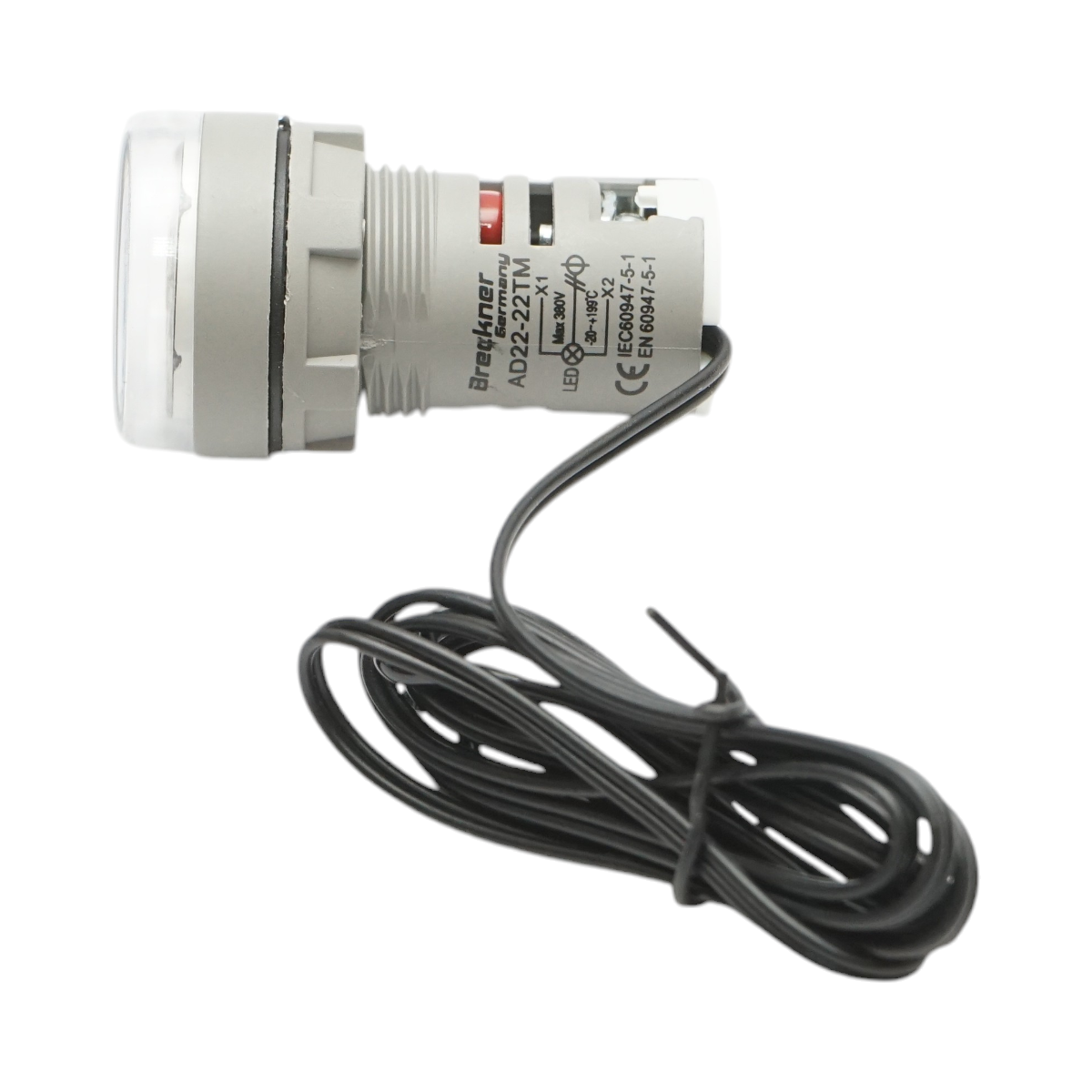 Indicator digital temperatura cu sonda LED alb  220V/380V AC Ø 22mm Breckner Germany - imagine 4