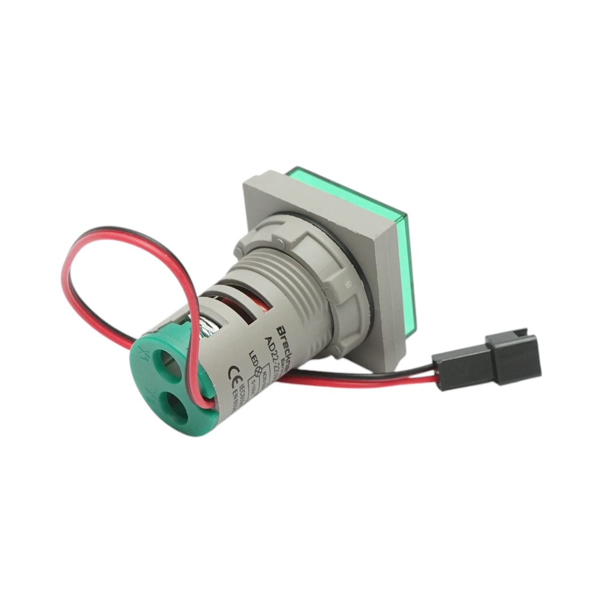 Indicator digital ampermetru si voltmetru LED alb 0-100A/50-500V AC Ø 22mm Breckner Germany - imagine 4