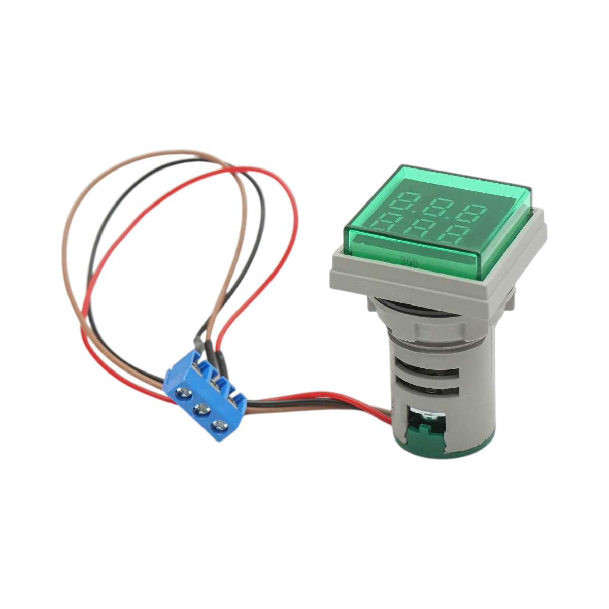 Indicator digital contor LED verde 0-999999, 220V/380V AC Ø 22mm Breckner Germany - imagine 2