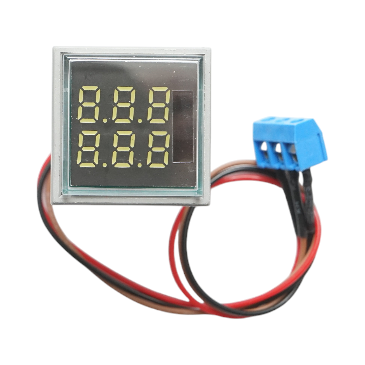 Indicator digital contor LED alb 0-999999, 220V/380V AC Ø 22mm Breckner Germany - imagine 3