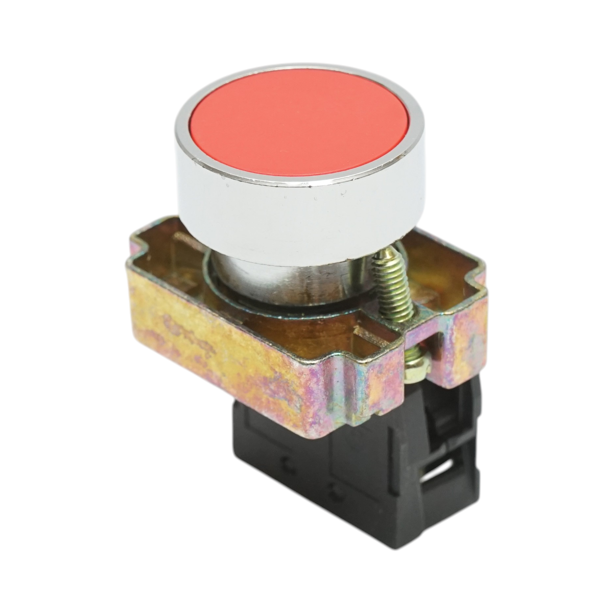 Buton comanda metalic rosu cu revenire 1NC, 400V/10A, LAY5 Breckner Germany - imagine 5