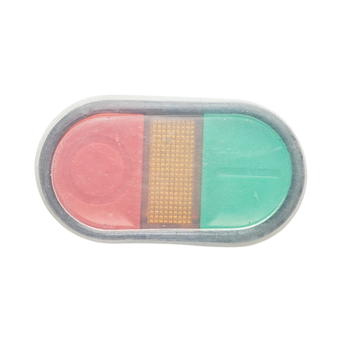 Cap buton comanda dublu rosu-verde cu capac de protectie Ø 22mm LAY5 Breckner Germany - imagine 4