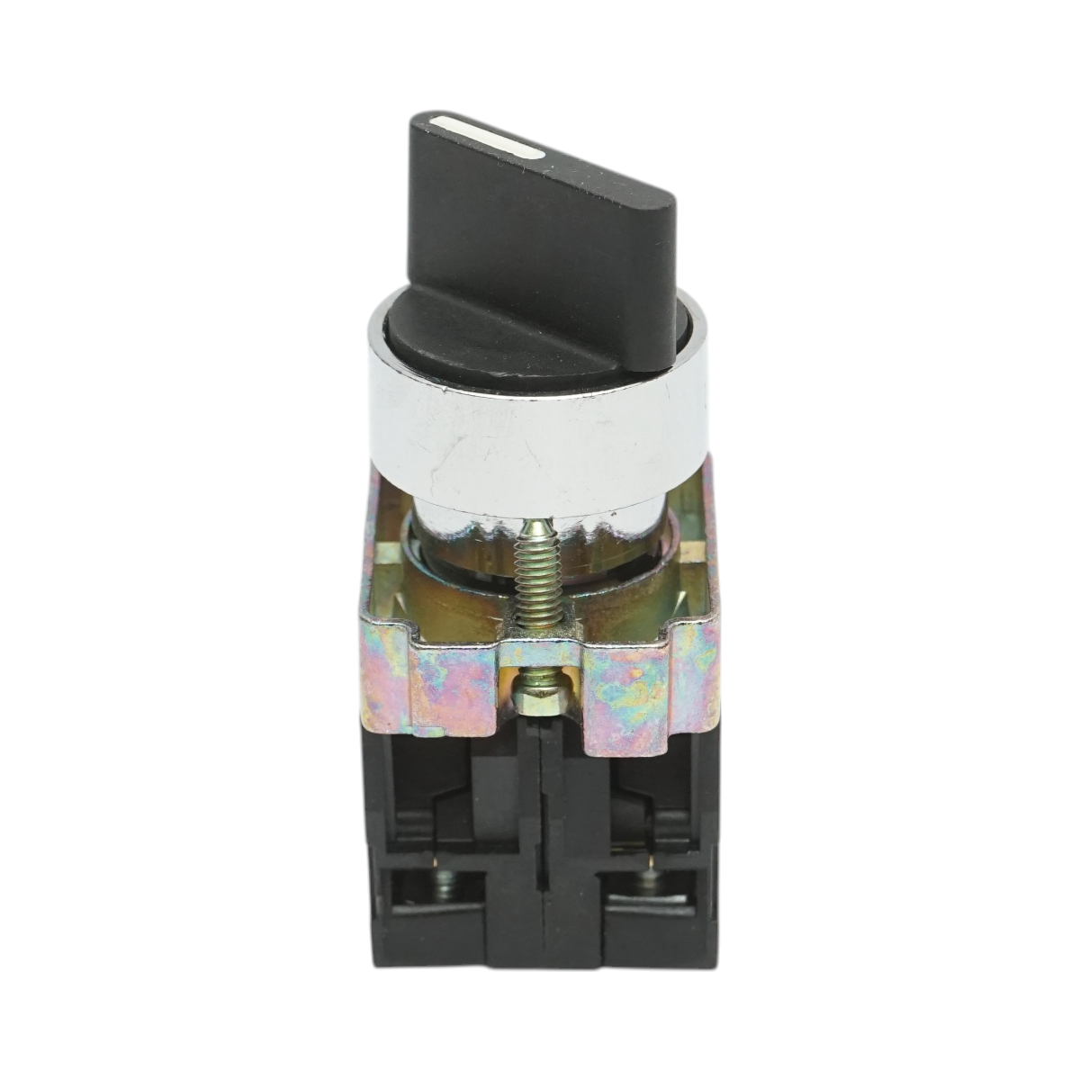 Selector 2 pozitii negru cu revenire 1NO+1NC, 400V/10A, LAY5-BD45 Breckner Germany - imagine 2