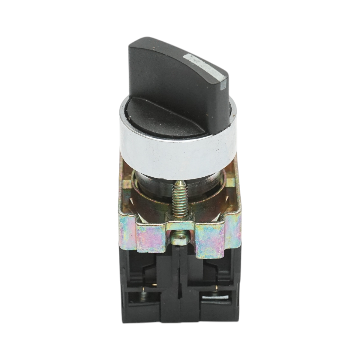 Selector 2 pozitii negru cu retinere 1NO+1NC, 400V/10A, LAY5-BD25C Breckner Germany - imagine 2