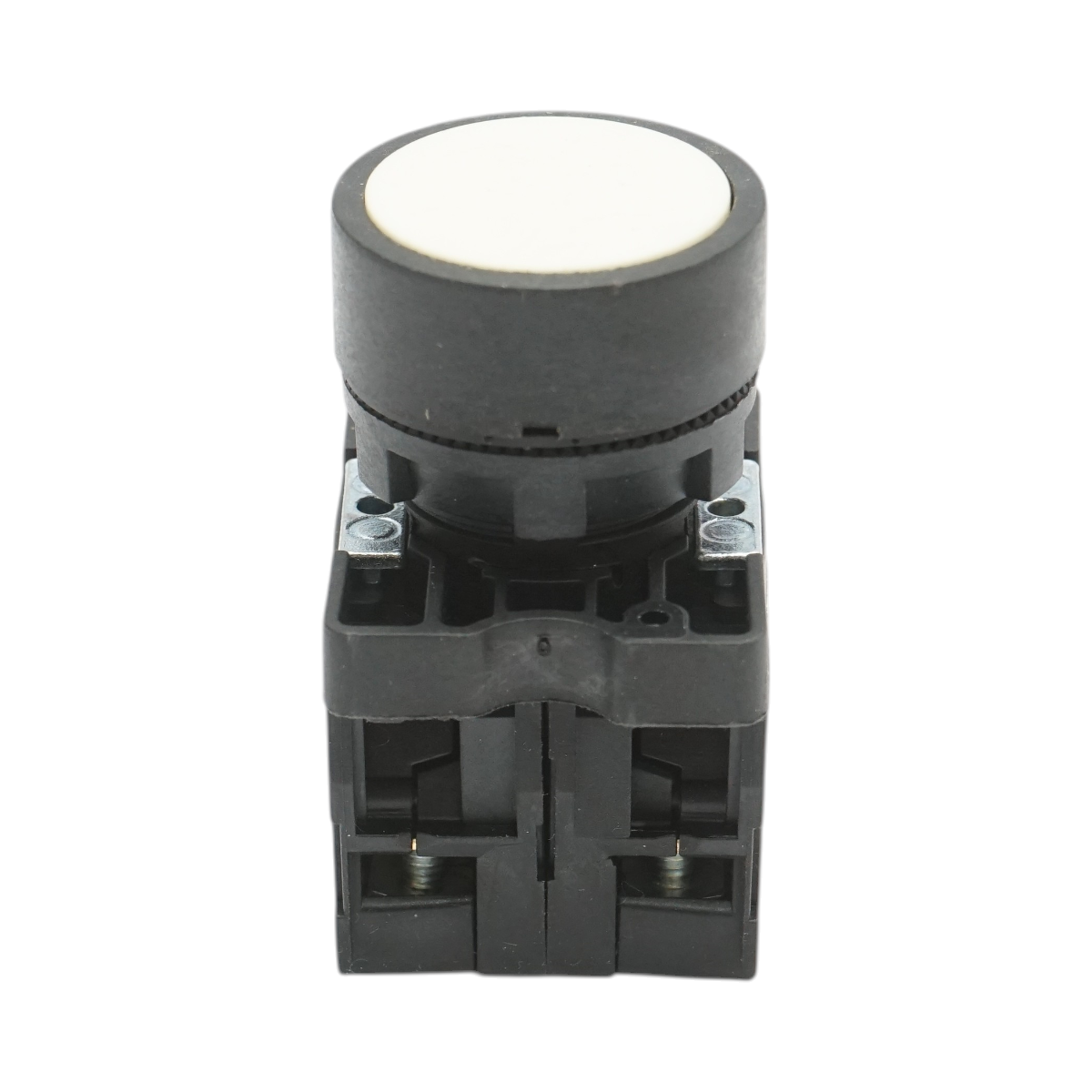 Buton comanda cu revenire alb 1NO+1NC, 400V/10A, LAY5 Breckner Germany - imagine 2