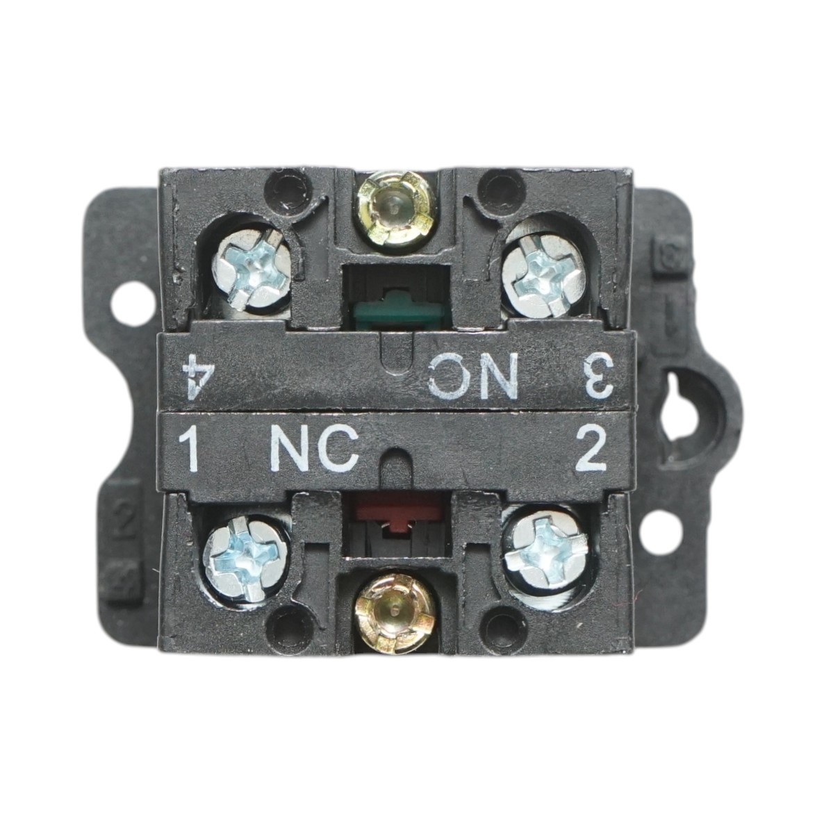 Buton comanda cu revenire rosu 1NO+1NC, 400V/10A, LAY5 Breckner Germany - imagine 5