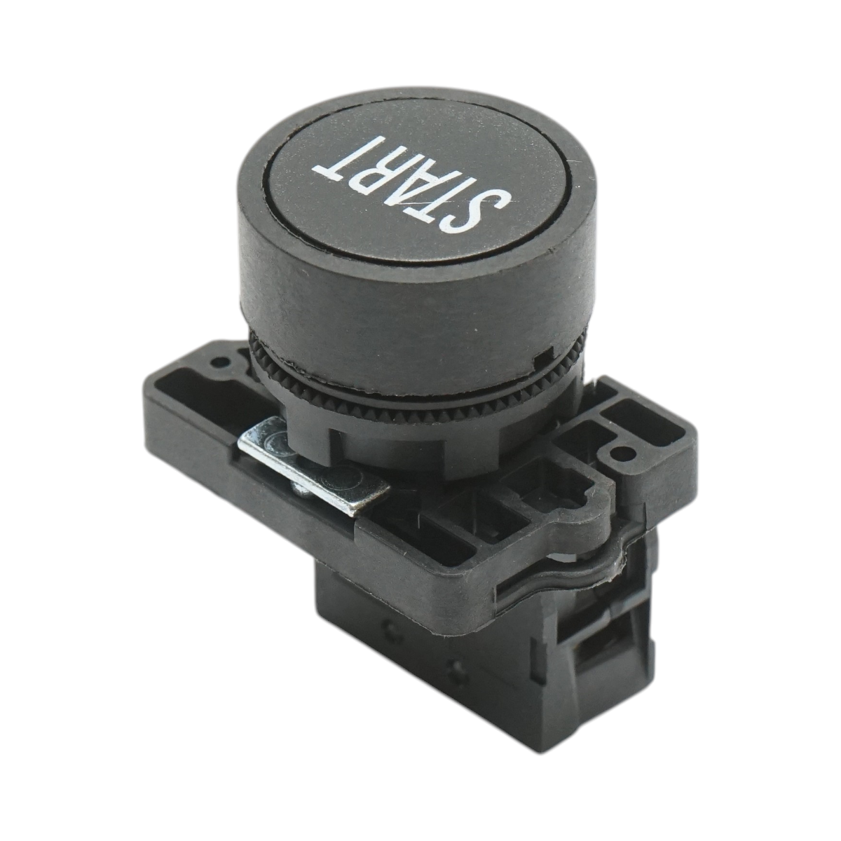 Buton comanda START negru cu revenire 1NO, 400V/10A, LAY5 Breckner Germany - imagine 3