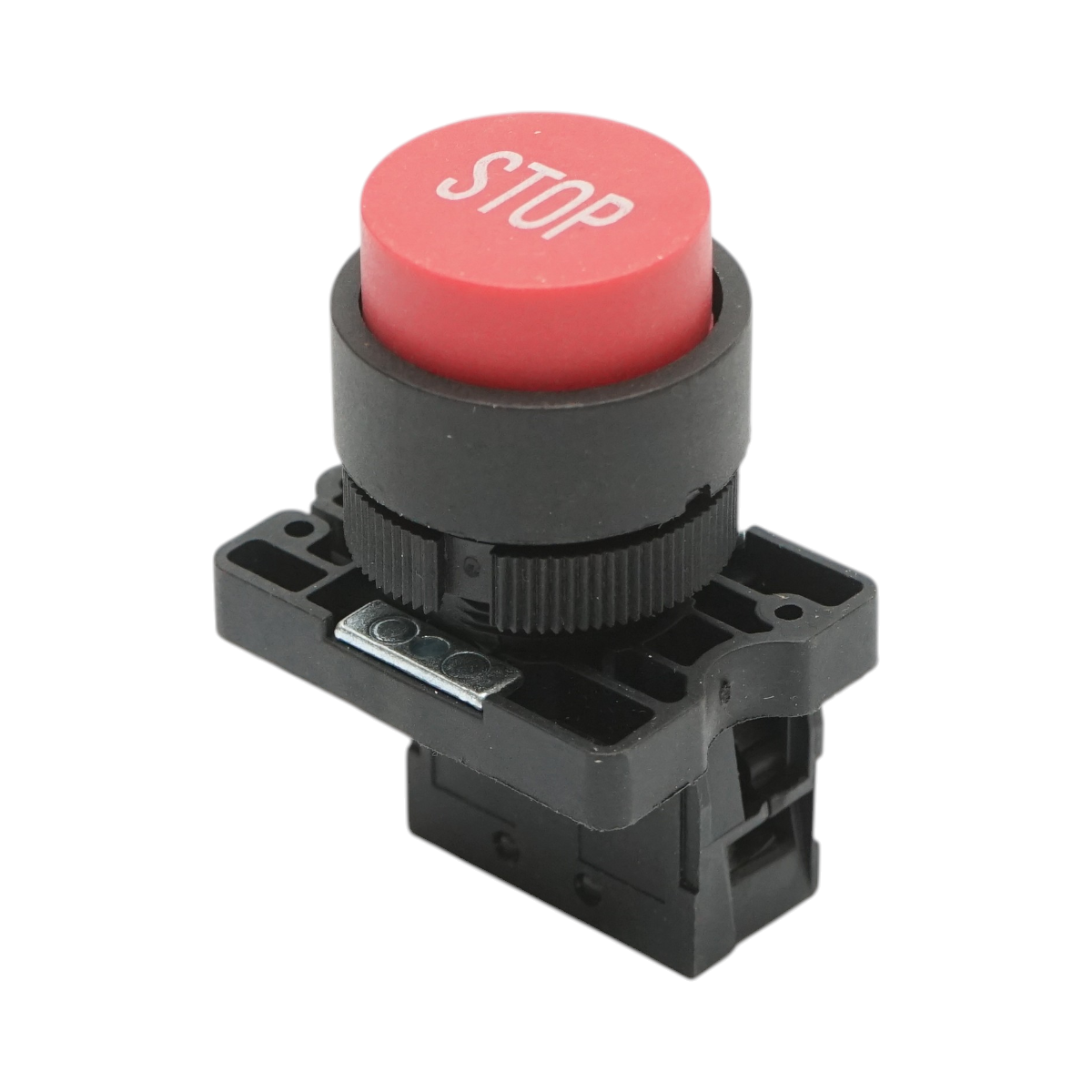 Buton comanda STOP convex rosu cu revenire 1NC, 400V/10A, LAY5 Breckner Germany - imagine 3