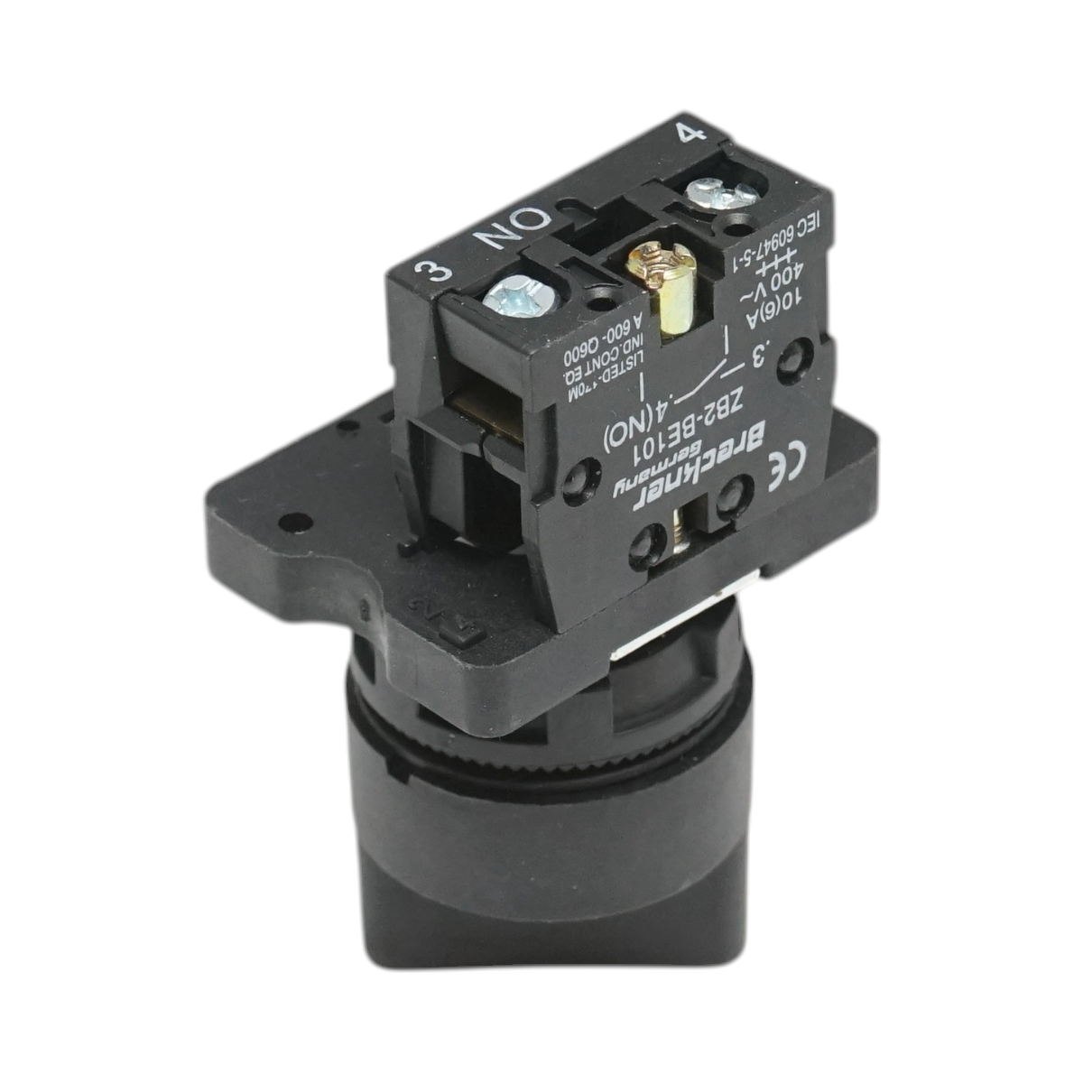 Selector 2 pozitii cu retinere negru 1NO, 400V/10A, LAY5-ED21 Breckner Germany - imagine 4