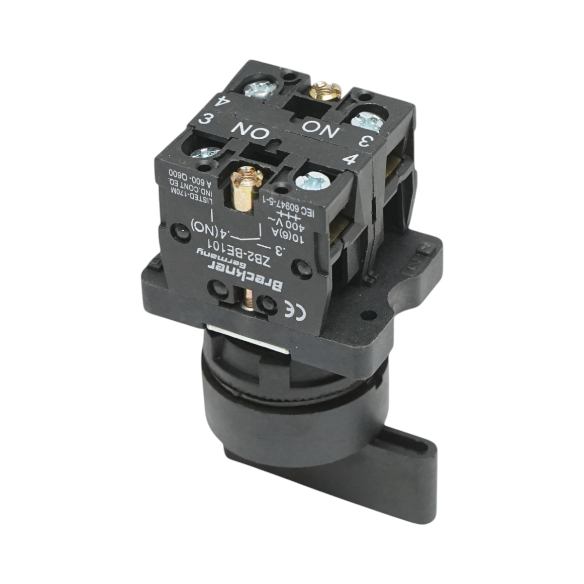 Selector 3 pozitii negru cu retinere 2NO, 400V/10A, LAY5-EJ33 Breckner Germany - imagine 4