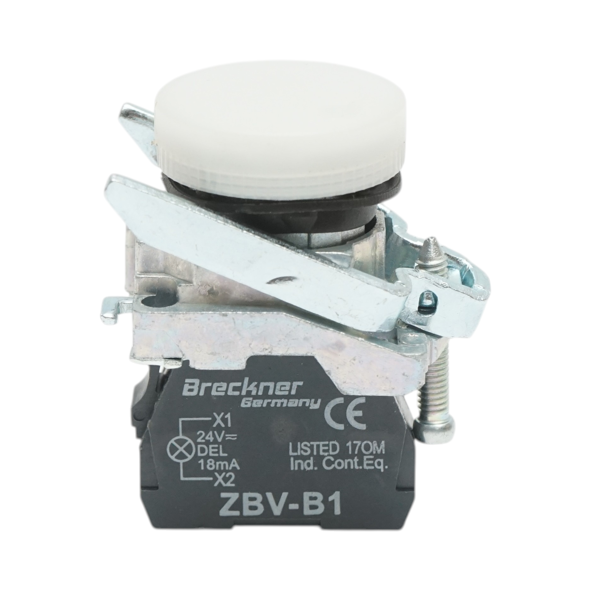 Indicator semnalizare LED alb 24V, 18mA, TB4 Breckner Germany