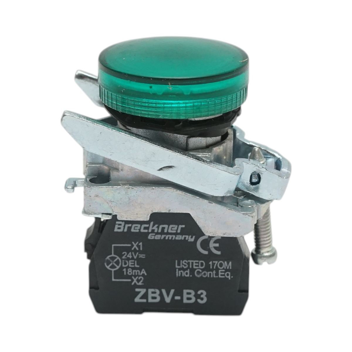 Indicator semnalizare LED verde 24V, 18mA, TB4 Breckner Germany