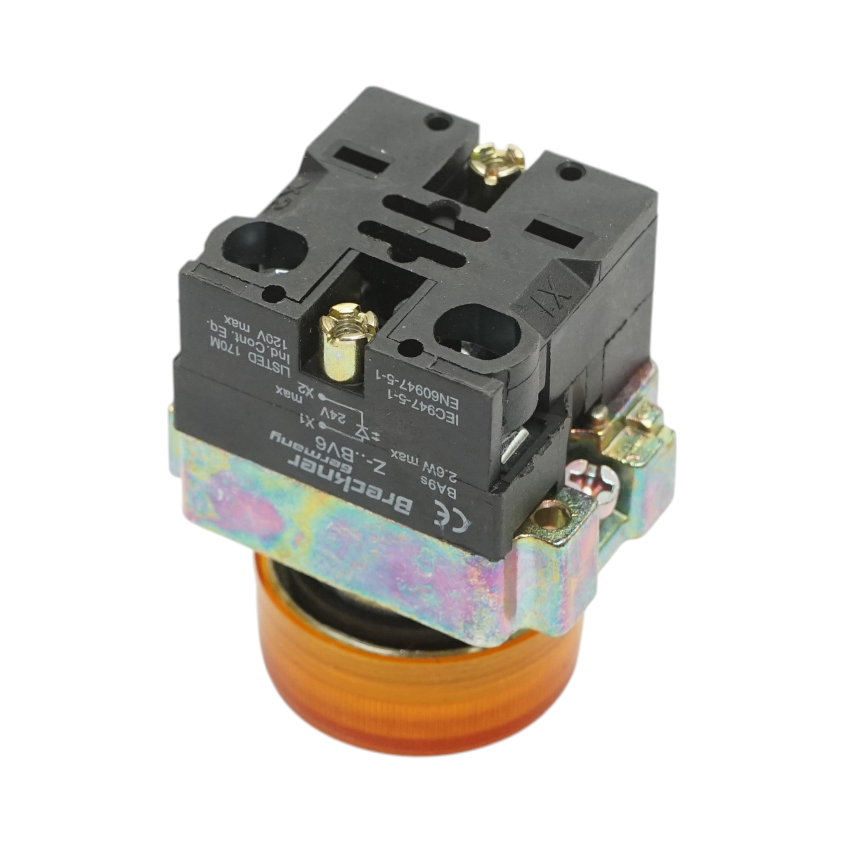 Buton indicator LED galben 24V LAY5 Breckner Germany - imagine 4