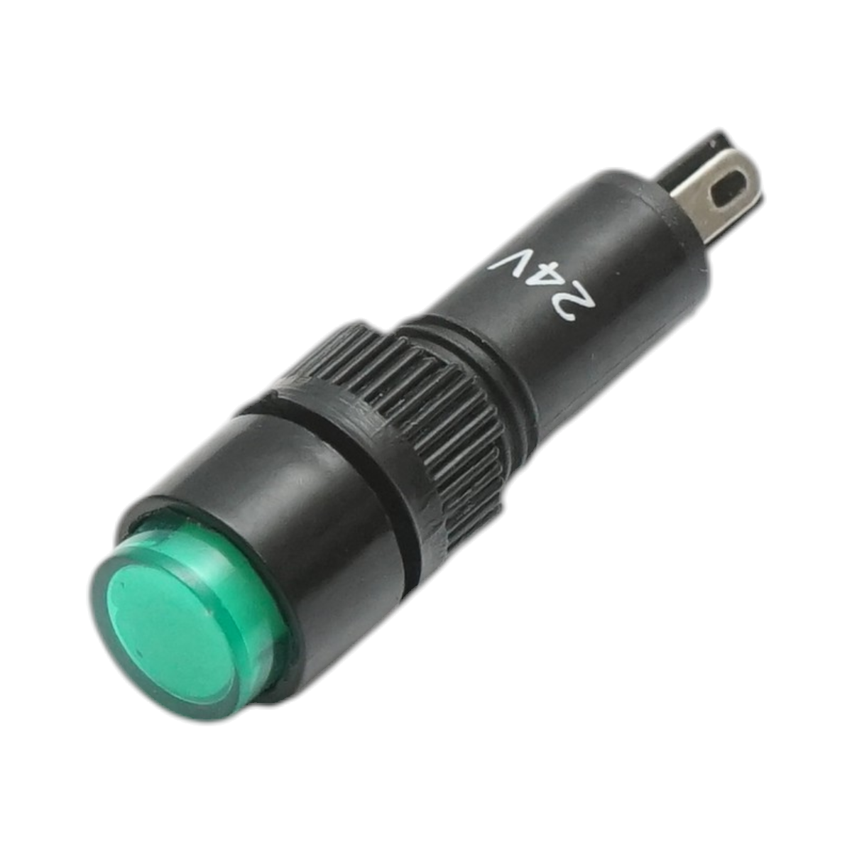 Indicator semnalizare industrial LED verde 24V Ø 8mm Breckner Germany - imagine 2