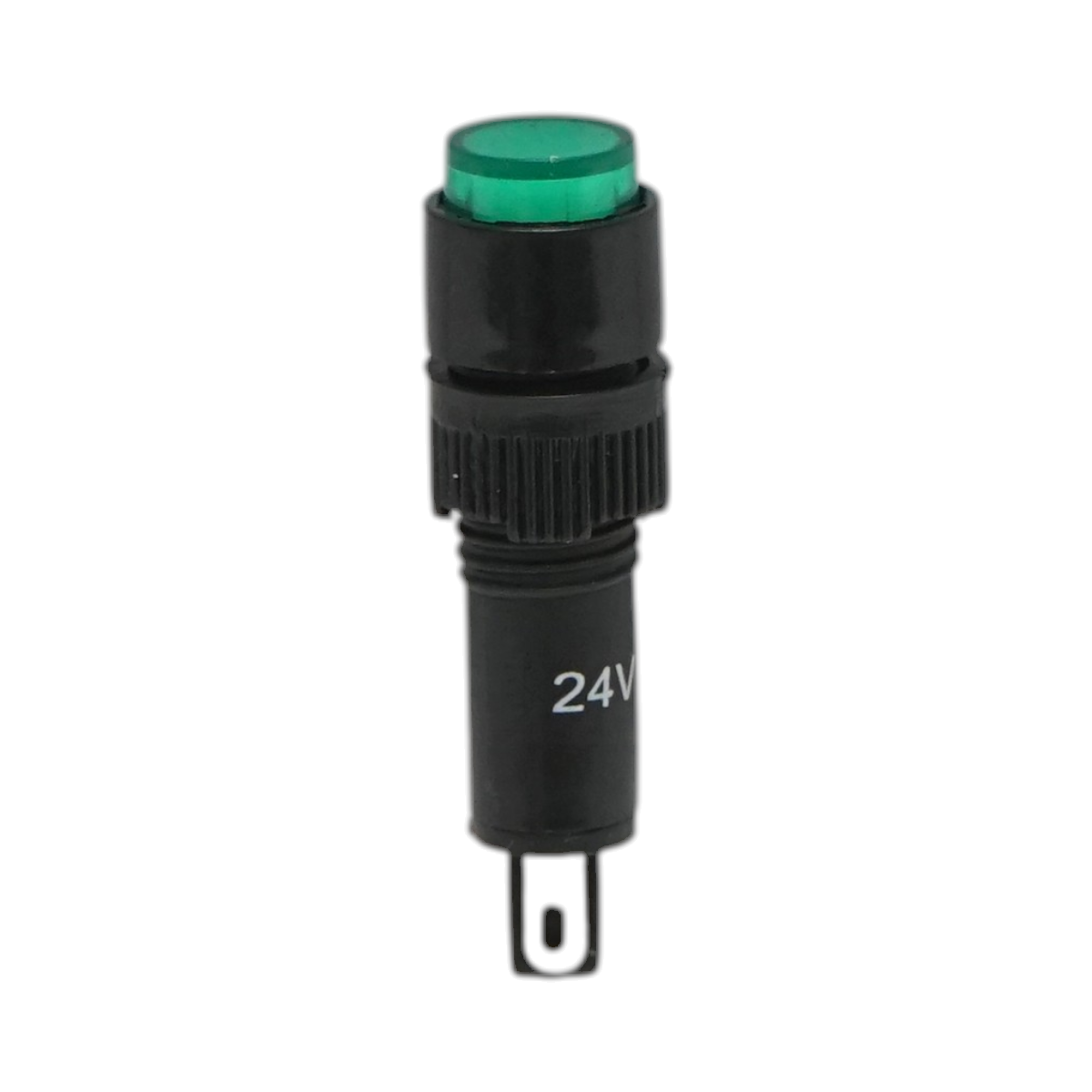 Indicator semnalizare industrial LED verde 24V Ø 8mm Breckner Germany