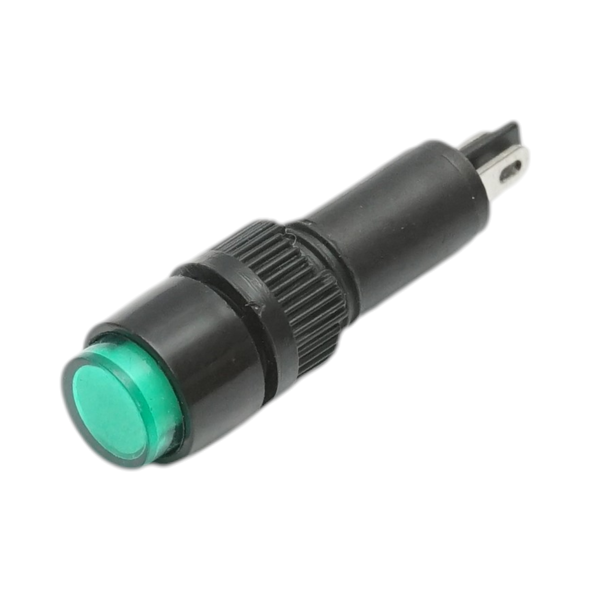 Indicator semnalizare industrial LED verde 220V Ø 8mm Breckner Germany - imagine 2