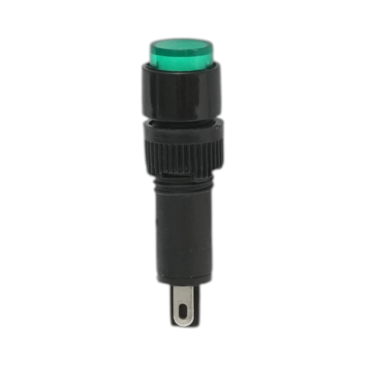 Indicator semnalizare industrial LED verde 220V Ø 8mm Breckner Germany