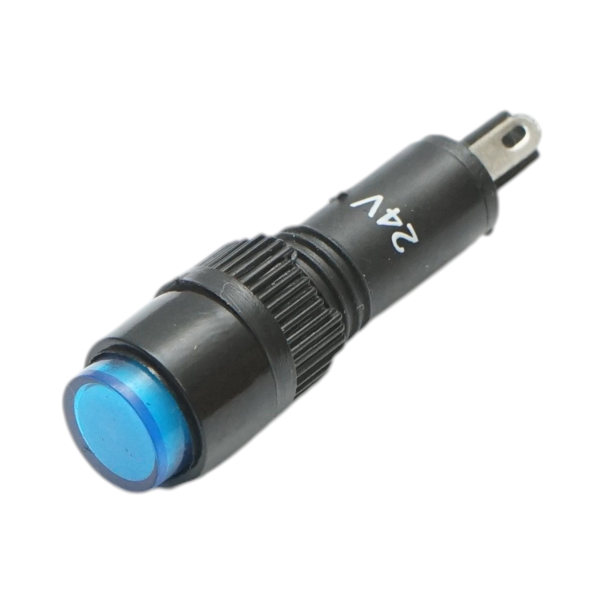 Indicator semnalizare industrial LED albastru 24V Ø 8mm Breckner Germany - imagine 2