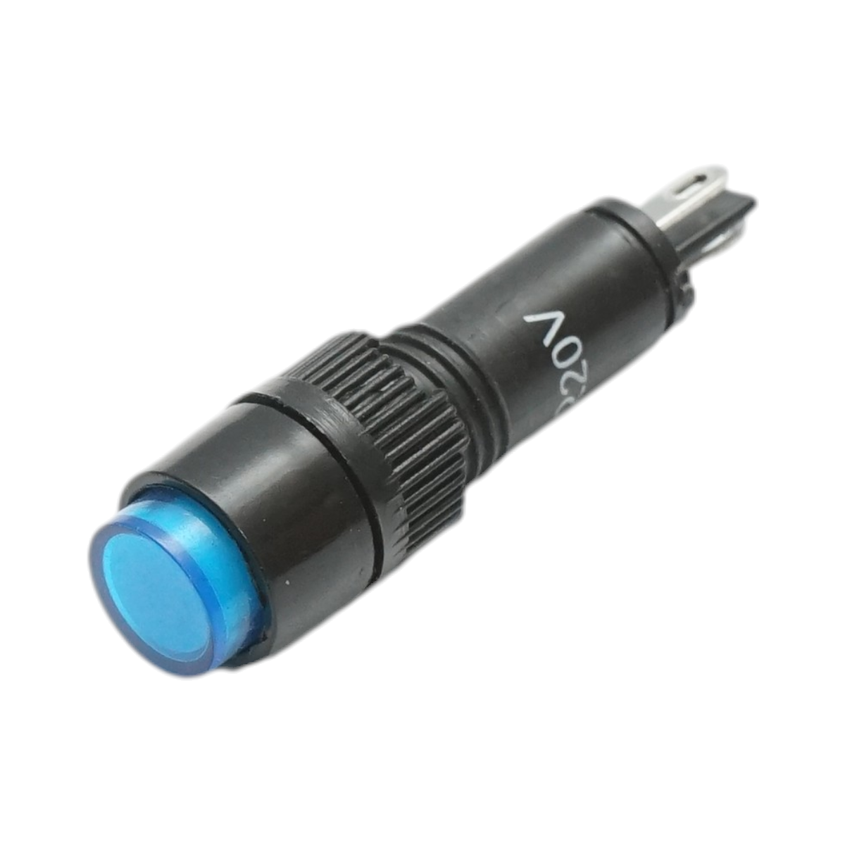 Indicator semnalizare industrial LED albastru 220V Ø 8mm Breckner Germany - imagine 2