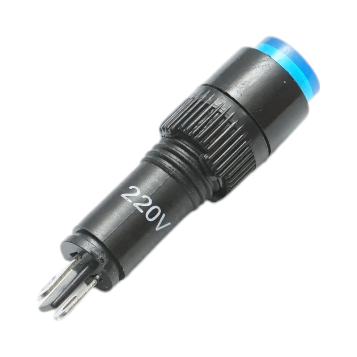 Indicator semnalizare industrial LED albastru 220V Ø 8mm Breckner Germany - imagine 3