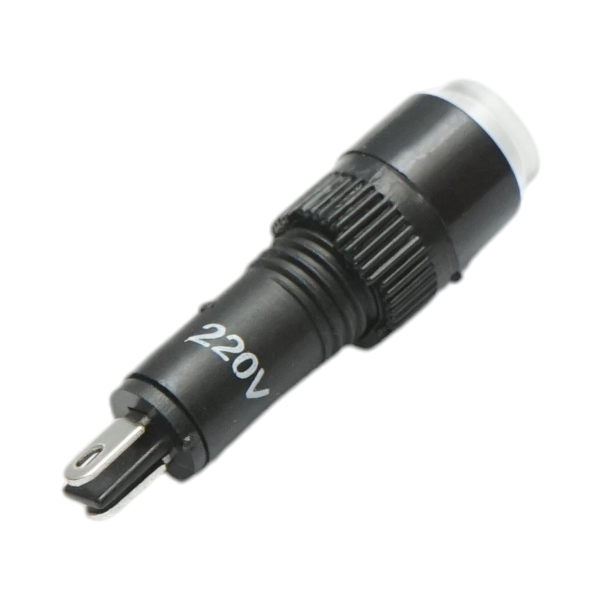 Indicator semnalizare industrial LED alb 220V Ø 8mm Breckner Germany - imagine 3