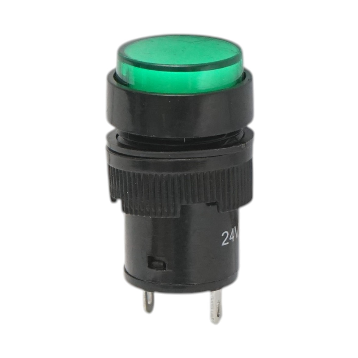 Indicator semnalizare industrial LED verde 24V Ø 16mm Breckner Germany