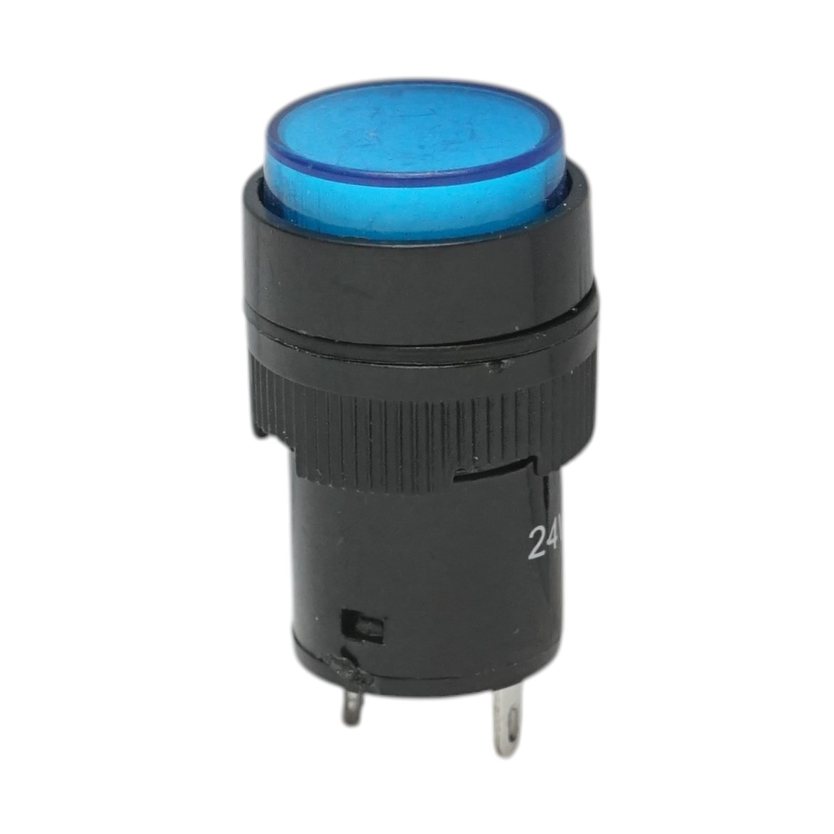 Indicator semnalizare industrial LED albastru 24V Ø 16mm Breckner Germany