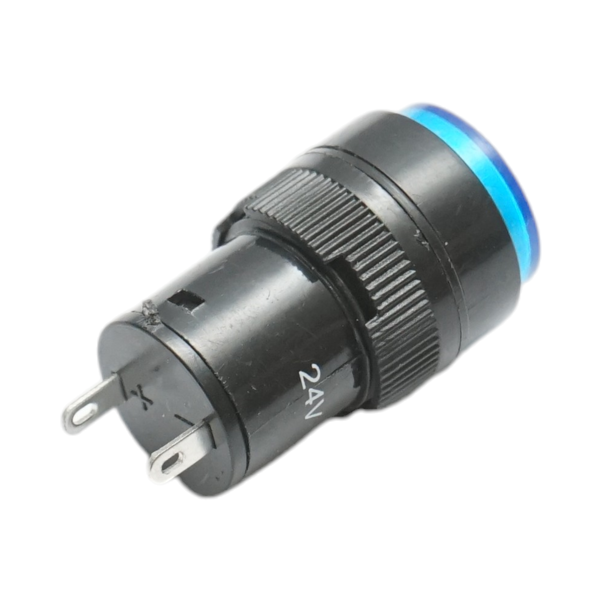 Indicator semnalizare industrial LED albastru 24V Ø 16mm Breckner Germany - imagine 3