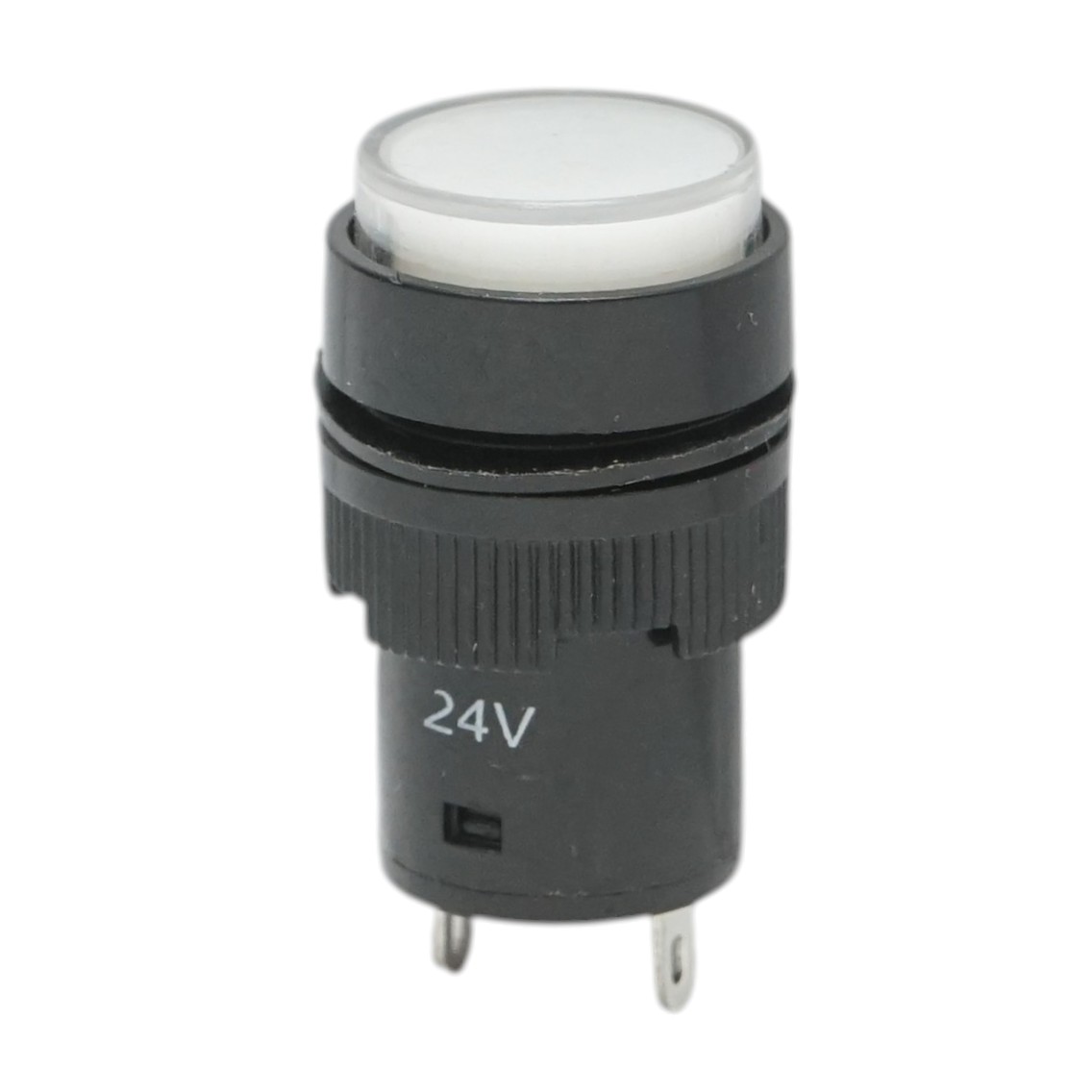 Indicator semnalizare industrial LED alb 24V Ø 16mm Breckner Germany