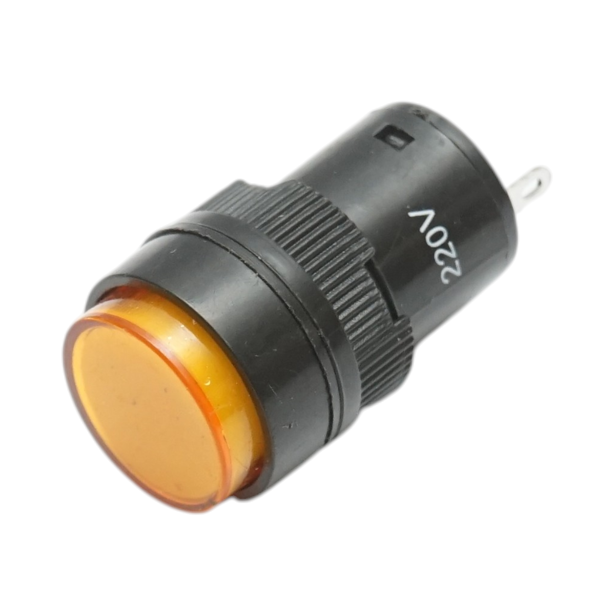 Indicator semnalizare industrial LED galben 220V Ø 16mm Breckner Germany - imagine 2