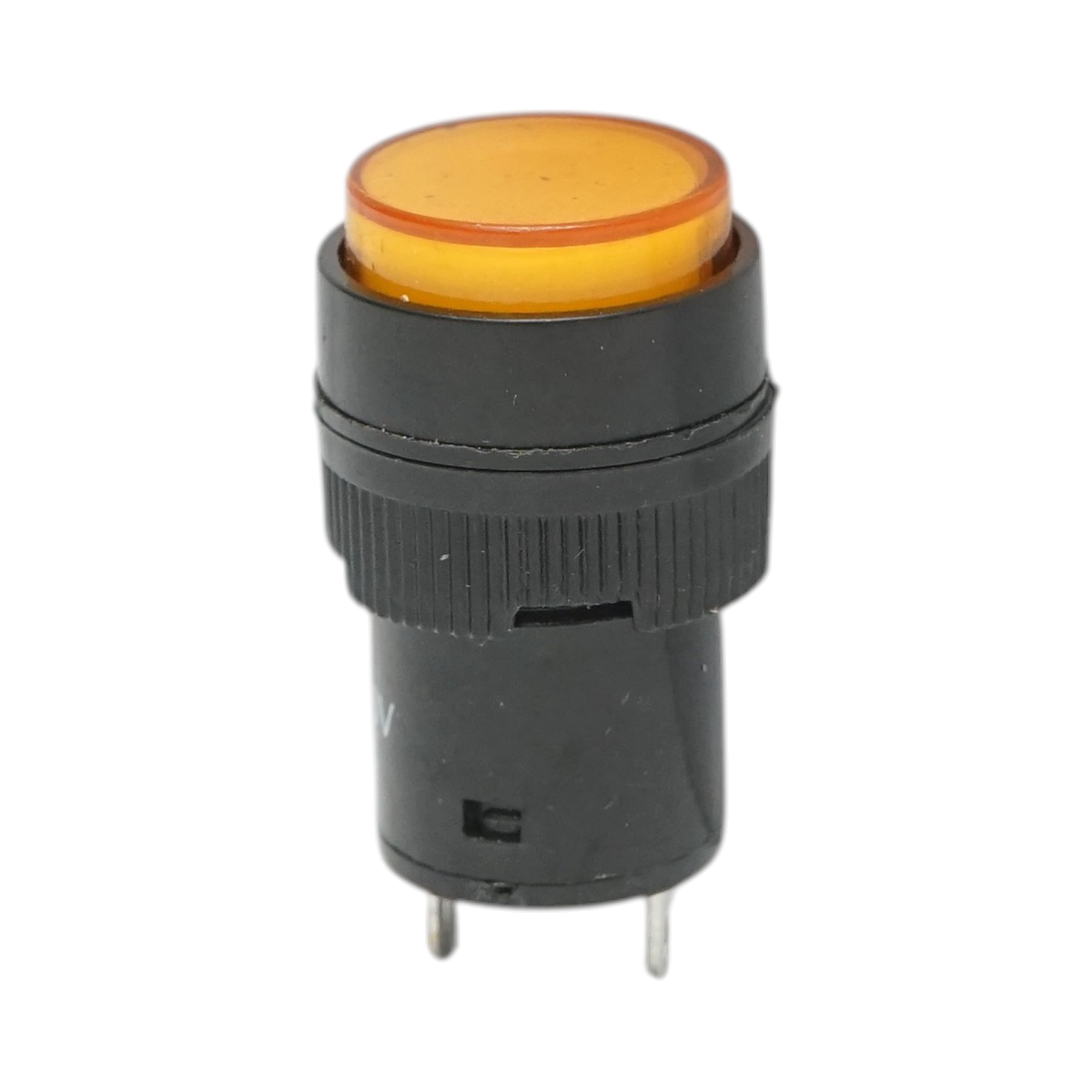 Indicator semnalizare industrial LED galben 220V Ø 16mm Breckner Germany