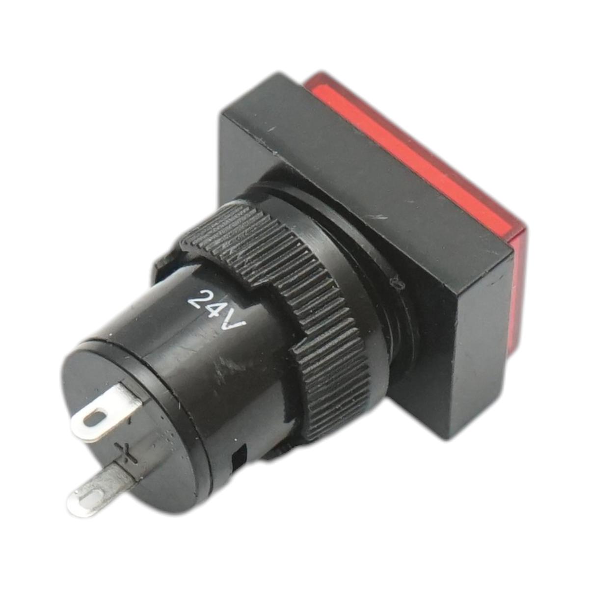 Indicator semnalizare industrial LED rosu 24V Ø 16mm patrat Breckner Germany - imagine 3