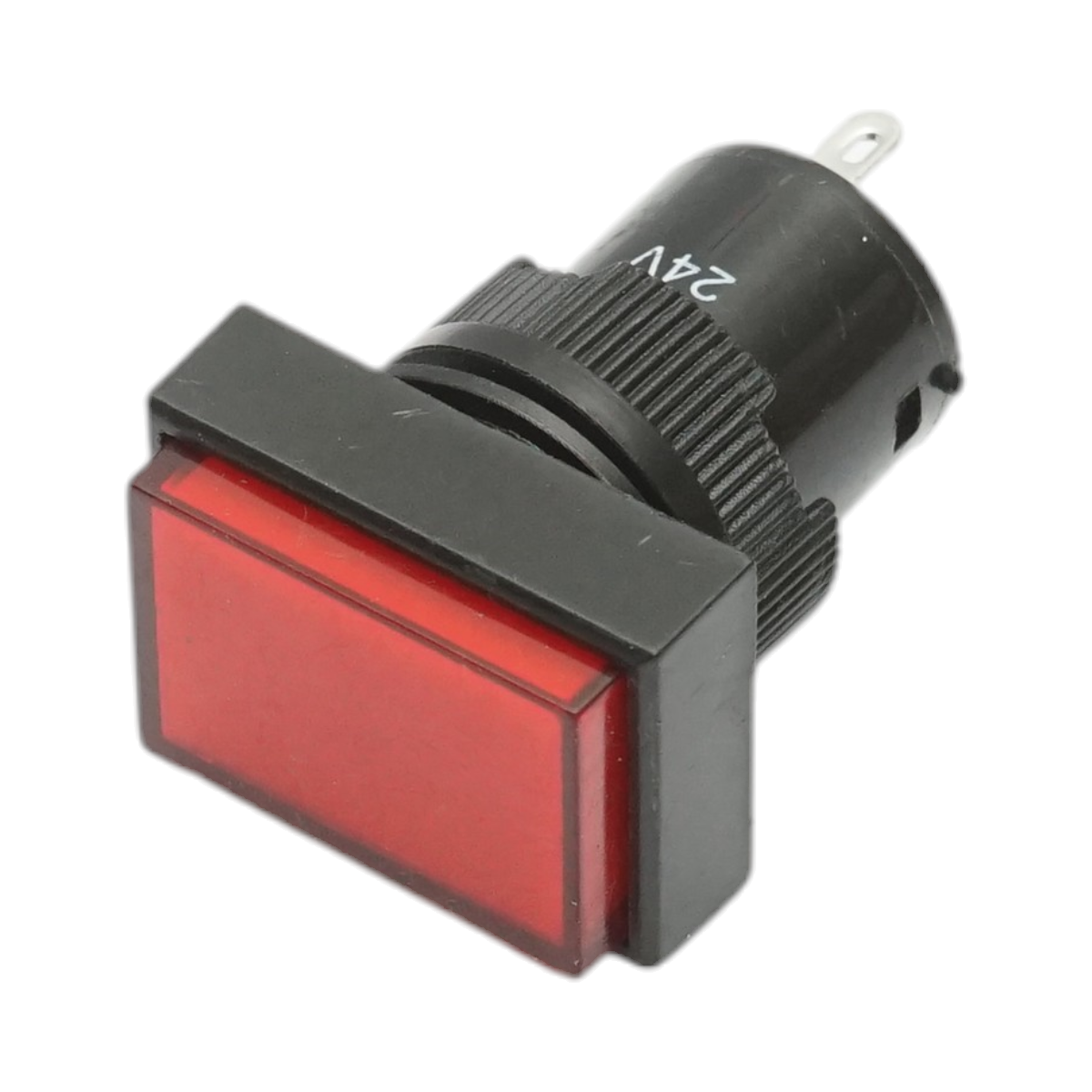 Indicator semnalizare industrial LED rosu 24V Ø 16mm patrat Breckner Germany - imagine 2