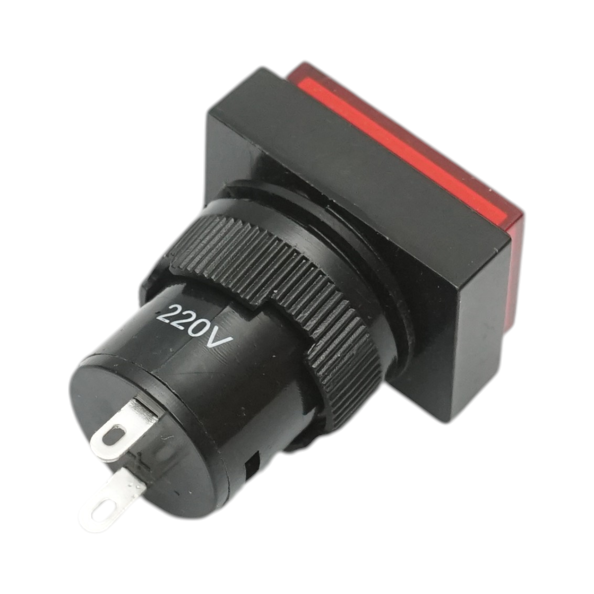 Indicator semnalizare industrial LED rosu 220V Ø 16mm patrat Breckner Germany - imagine 3